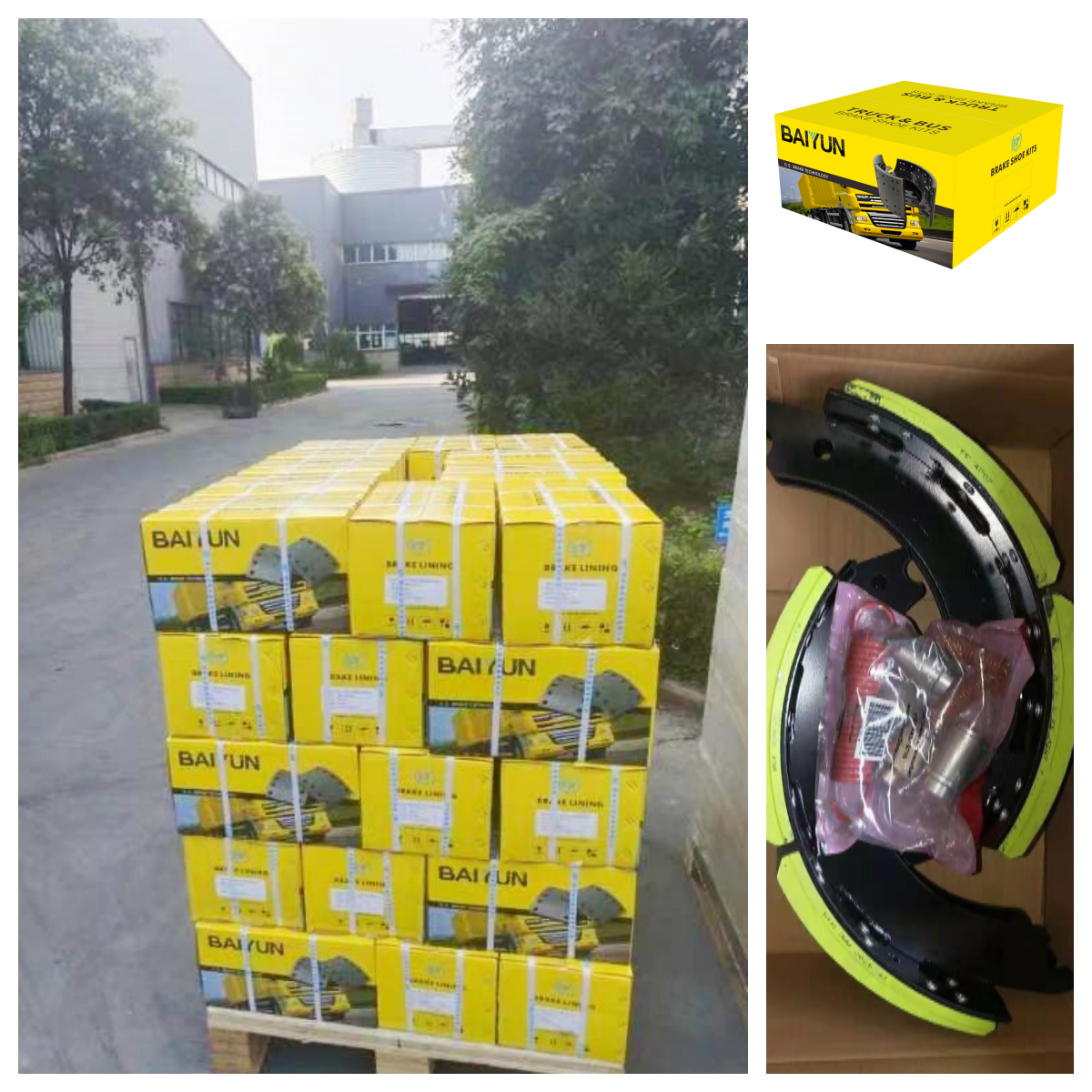 American Heavy Duty Truck Trailer Bus Bendix Meritor Kenworth Axle Brake Shoe with Repair Springs Kits Truck Brake Pads